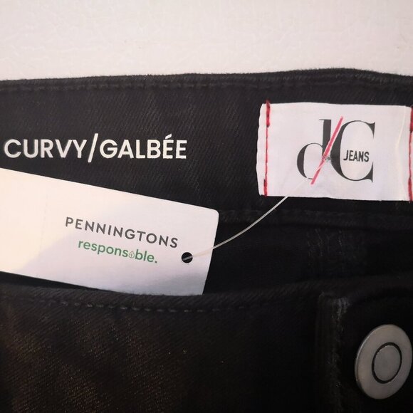 NWT DC Jeans Curvy Fit Ladies Size 32 Straight Leg Black Jeans - Picture 5 of 15